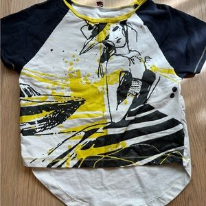 Mafrat European Designer Collection Girl’s High Low Top 9/10Y